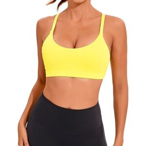 Women's Yellow Sports Bra